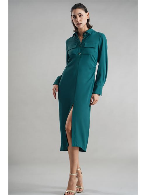Abito in crepe GM by Gai Mattiolo | GM3595VERDE